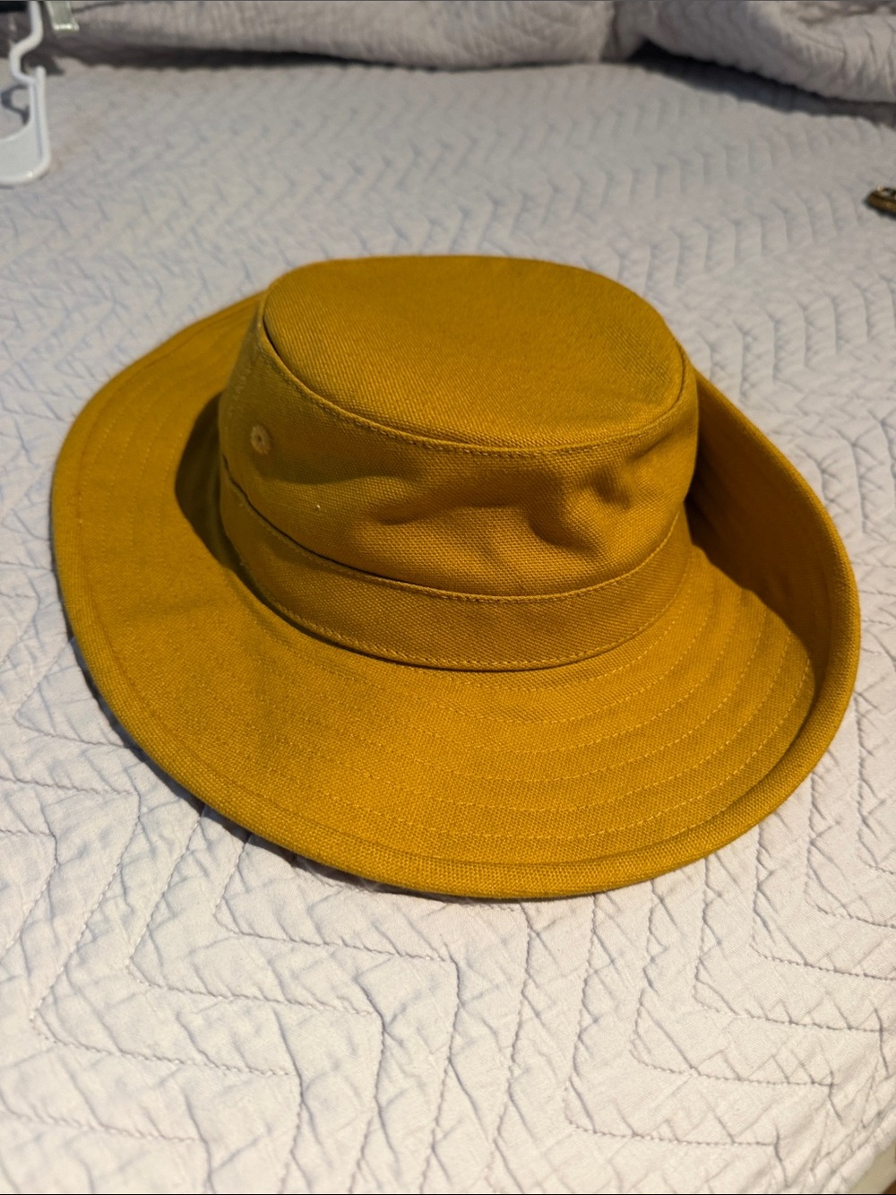 Men's Cotton Bucket Hat in Mustard - Lightweight Sun Protection